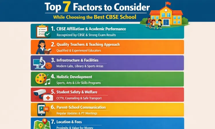 Top 7 Factors to Consider While Choosing a Best CBSE School